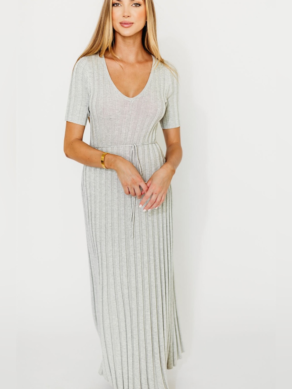 NWT Worth collective Oakley Knit Dress size XL gray ribbed new bump friendly